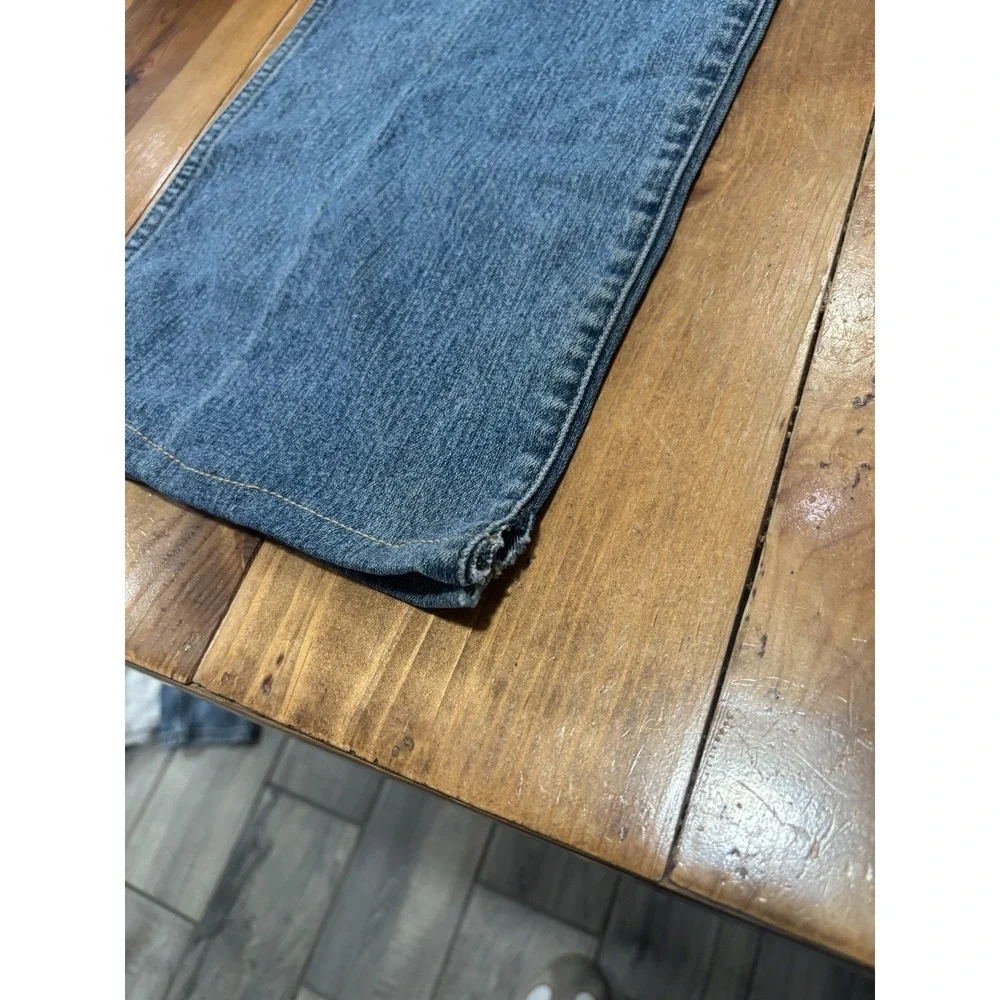 ARIAT Rebar M4 Low Rise Bootcut Jeans Men's 36x36 Blue Denim Stretch Workwear